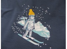 Wintersweat - Winter Ski Schneemensch Yeti Panel